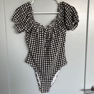 Aerie Gingham One Piece Swimsuit